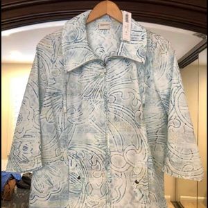 CHICOS ZENERGY NEEMA SUNWASH PRINT JACKET